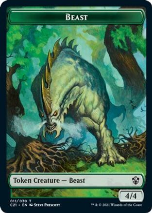 Beast (011) // Insect Double-Sided Token (C21-11 // 17) - Commander 2021