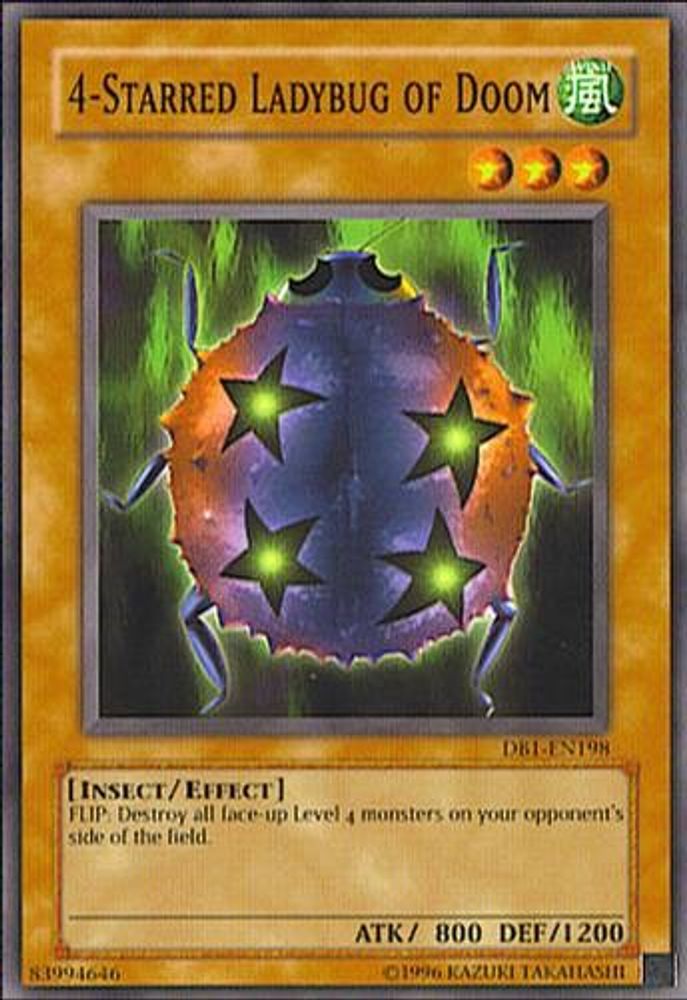 Coccinelle du Destin 4 étoiles [DB1-EN198] Commune 