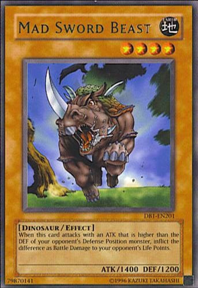 Mad Sword Beast (DB1-EN201) - Rare