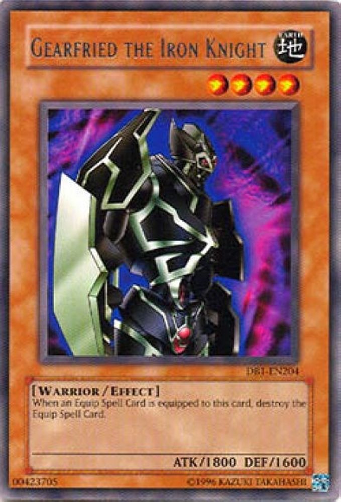 Gearfried the Iron Knight (DB1-EN204) - Rare