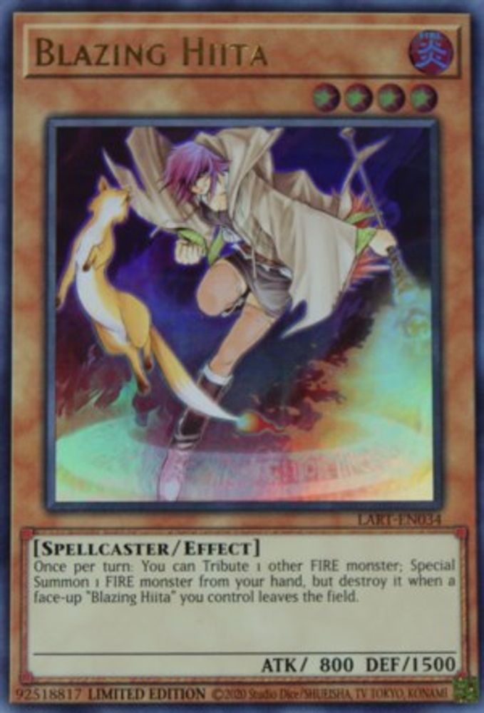 Blazing Hiita (LART-EN034) - Ultra Rare