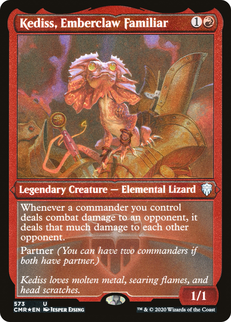 Kediss, familier Emberclaw (gravé) [Commander Legends] 