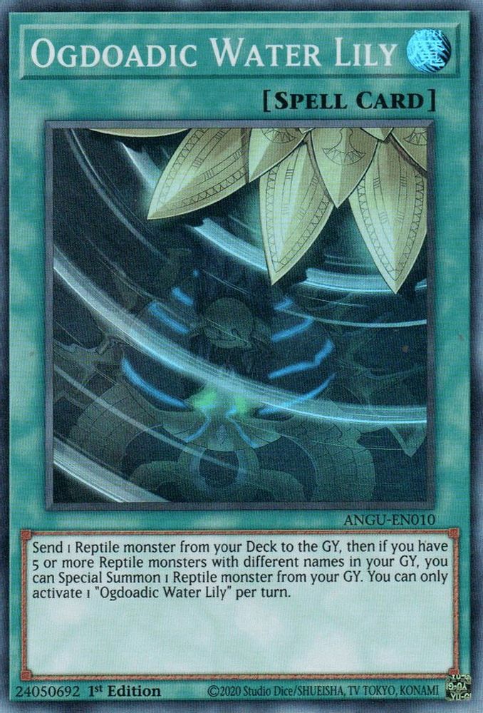 Ogdoadic Water Lily (ANGU-EN010) - Super Rare