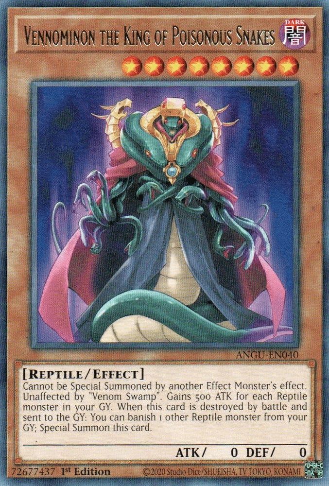 Vennominon the King of Poisonous Snakes (ANGU-EN040) - Rare