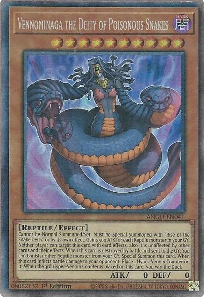 Vennominaga the Deity of Poisonous Snakes (CR) (ANGU-EN041) - Collector's Rare