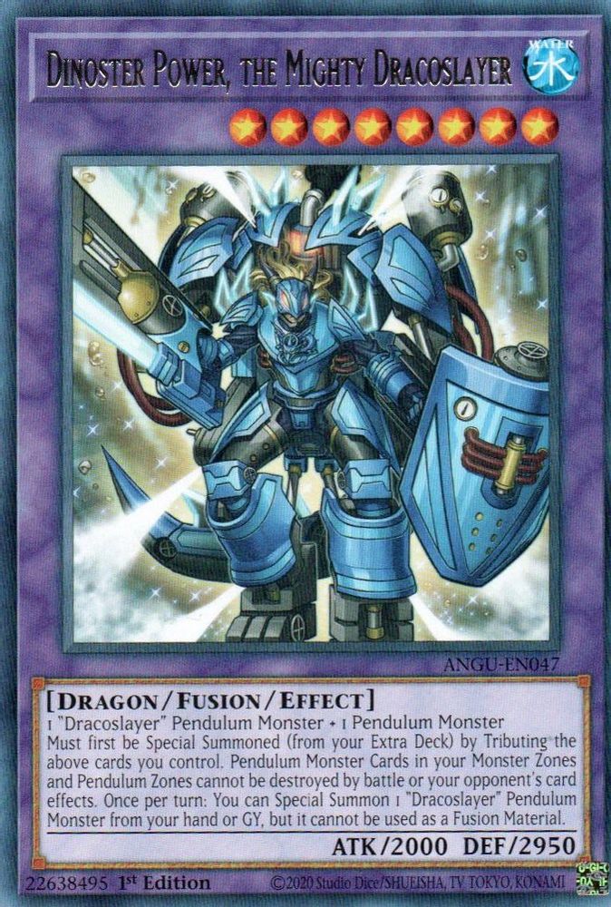 Dinoster Power, the Mighty Dracoslayer (ANGU-EN047) - Rare