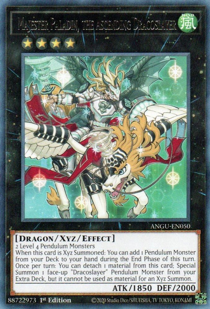 Majester Paladin, the Ascending Dracoslayer (ANGU-EN050) - Rare