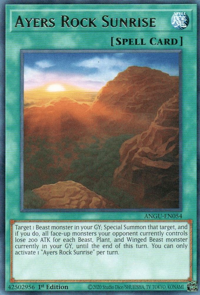 Ayers Rock Sunrise (ANGU-EN054) - Rare
