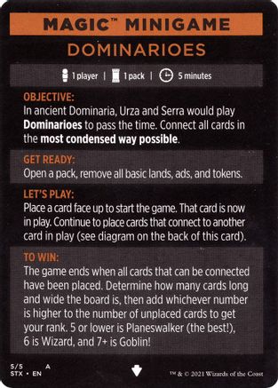 Magic Minigame: Dominarioes (STX-005) - Strixhaven: School of Mages