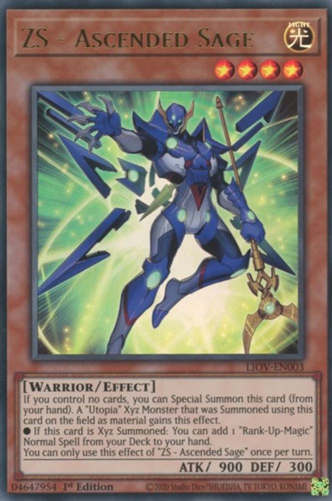ZS - Ascended Sage (LIOV-EN003) - Ultra Rare