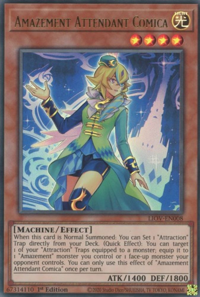 Amazement Attendant Comica (LIOV-EN008) - Ultra Rare
