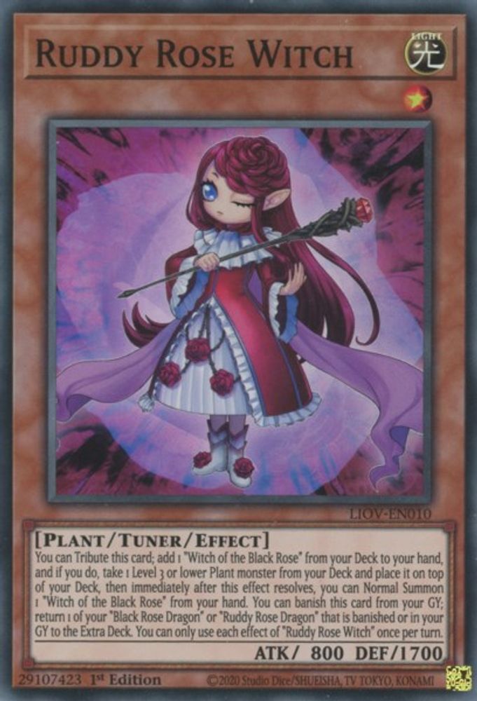Ruddy Rose Witch (LIOV-EN010) - Super Rare