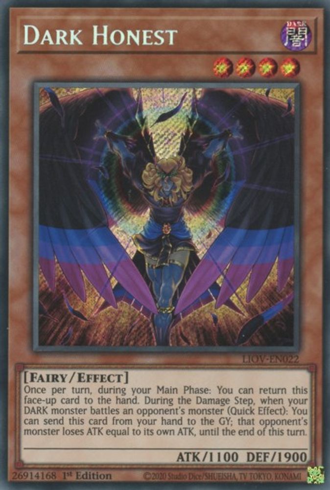 Dark Honest (LIOV-EN022) - Secret Rare