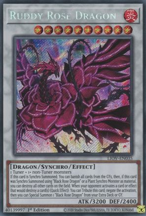 Ruddy Rose Dragon (LIOV-EN035) - Lightning Overdrive 1st Edition