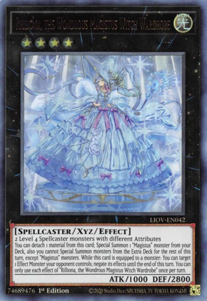 Rilliona, the Wondrous Magistus Witch Wardrobe (LIOV-EN042) - Ultra Rare