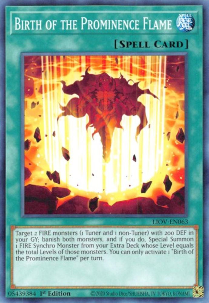 Birth of the Prominence Flame (LIOV-EN063) - Common