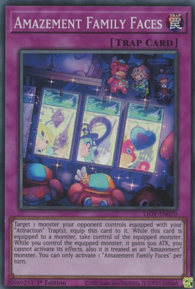 Amazement Family Faces (LIOV-EN070) - Super Rare