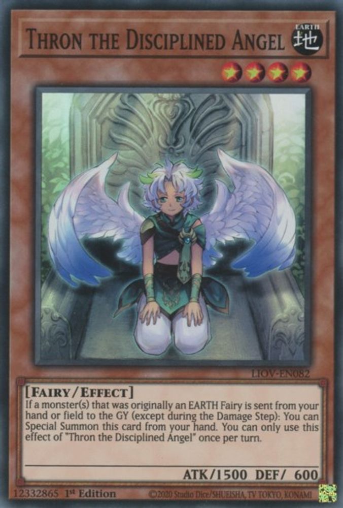Thron the Disciplined Angel (LIOV-EN082) - Super Rare