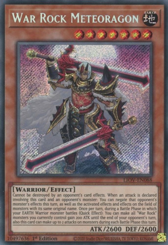 War Rock Meteoragon (LIOV-EN088) - Secret Rare