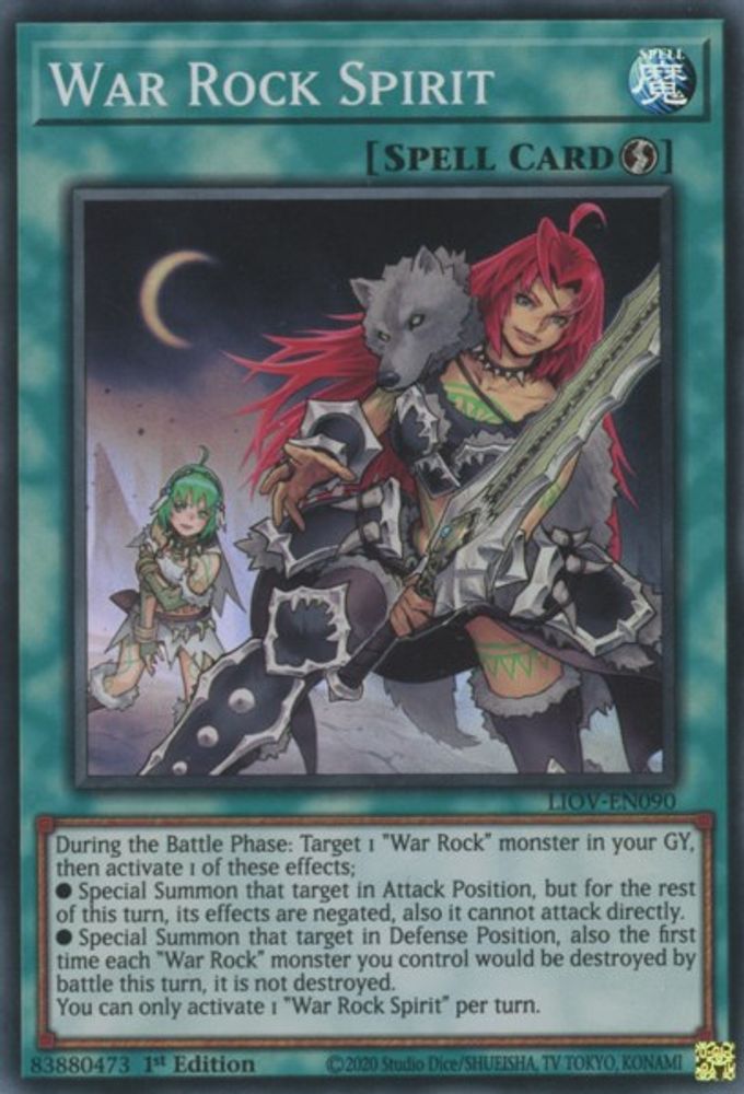 Esprit de roche de guerre [LIOV-EN090] Super Rare 