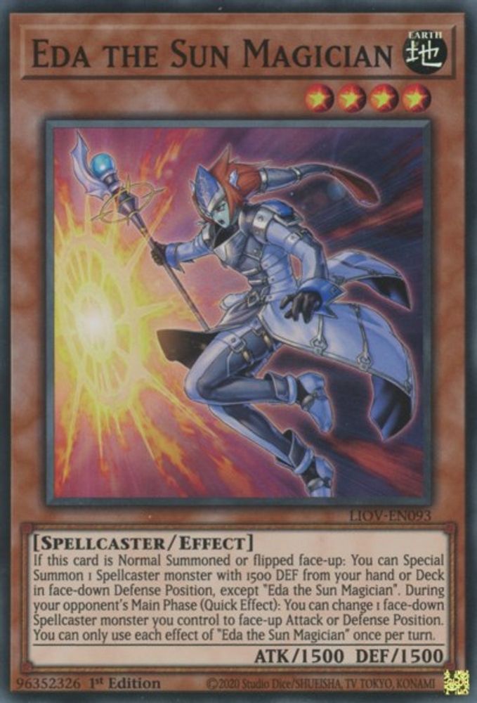 Eda the Sun Magician (LIOV-EN093) - Super Rare
