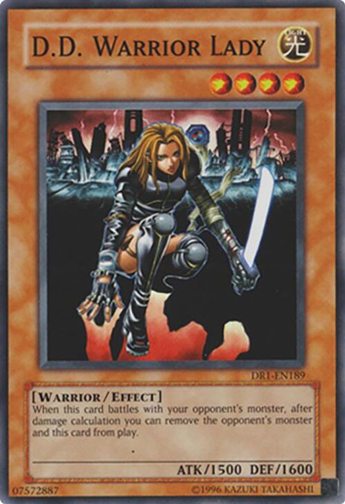D.D. Warrior Lady (DR1-EN189) - Super Rare