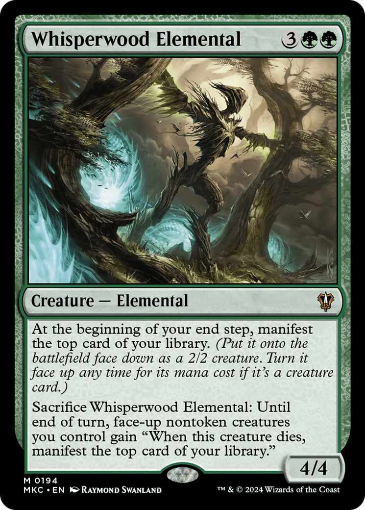 Whisperwood Elemental [Meurtres au commandant du manoir Karlov] 