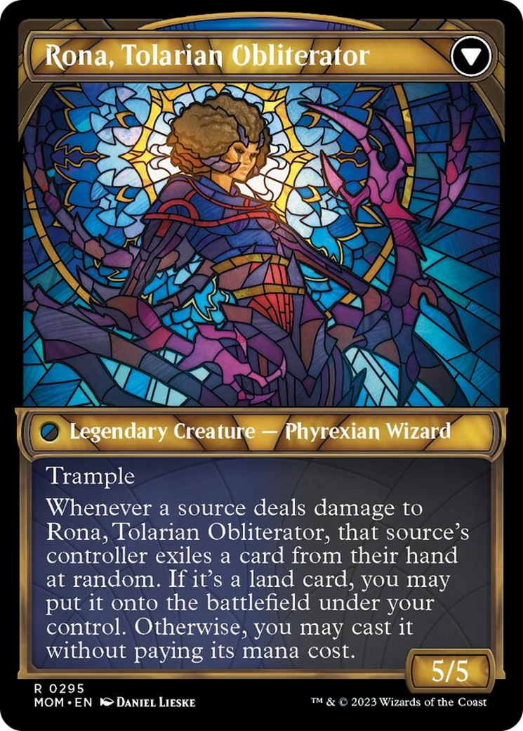 Rona, héraut de l'invasion // Rona, oblitérante tolarienne (Showcase Planar Booster Fun) [Marche de la machine] 