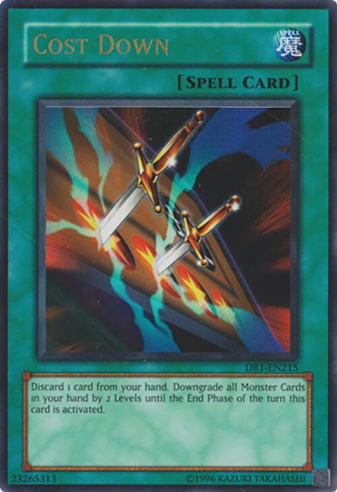 Cost Down (DR1-EN215) - Ultra Rare