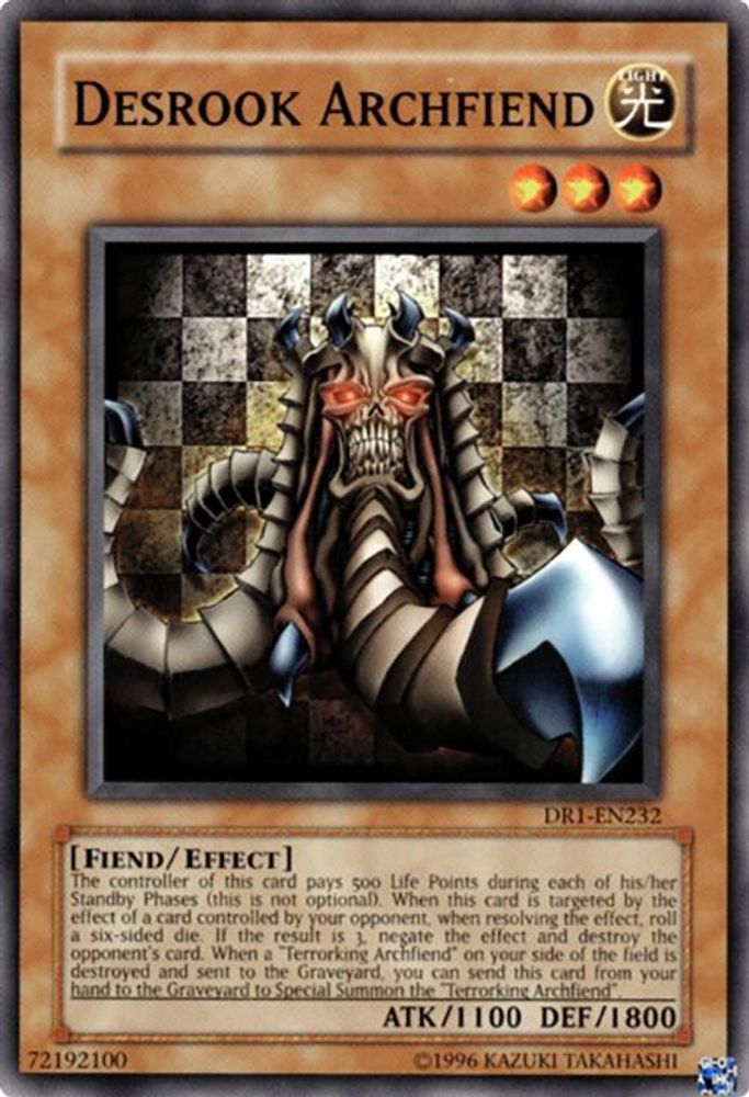 Desrook Archfiend (DR1-EN232) - Common
