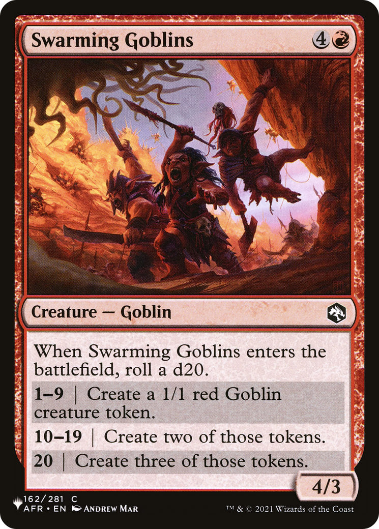 Swarming Goblins (LIST-AFR-162) - The List