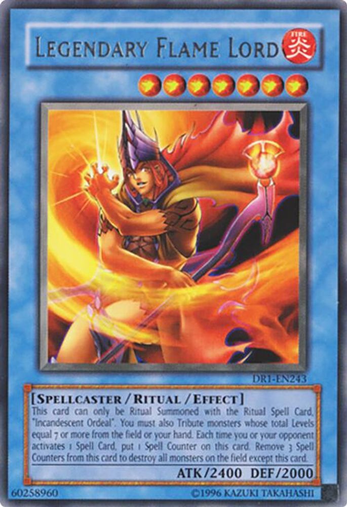 Legendary Flame Lord (DR1-EN243) - Rare