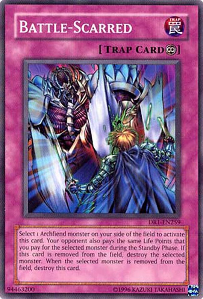 Battle-Scarred (DR1-EN259) - Common