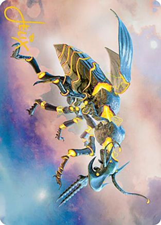 Zabaz, the Glimmerwasp Art Card (Gold-Stamped Signature) (ASMH2-065) - Art Series: Modern Horizons 2