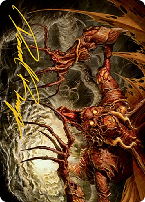 Carte d'art Archfiend of Sorrows (signature estampillée or) [Modern Horizons 2 Art Series] 