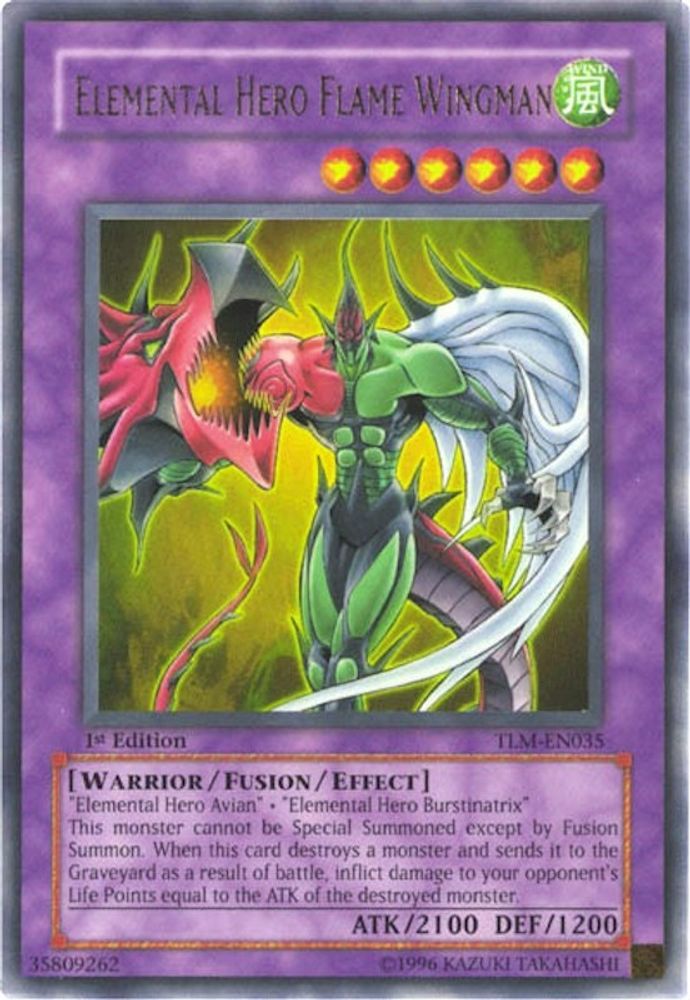 Elemental HERO Flame Wingman (TLM-EN035) - Ultra Rare