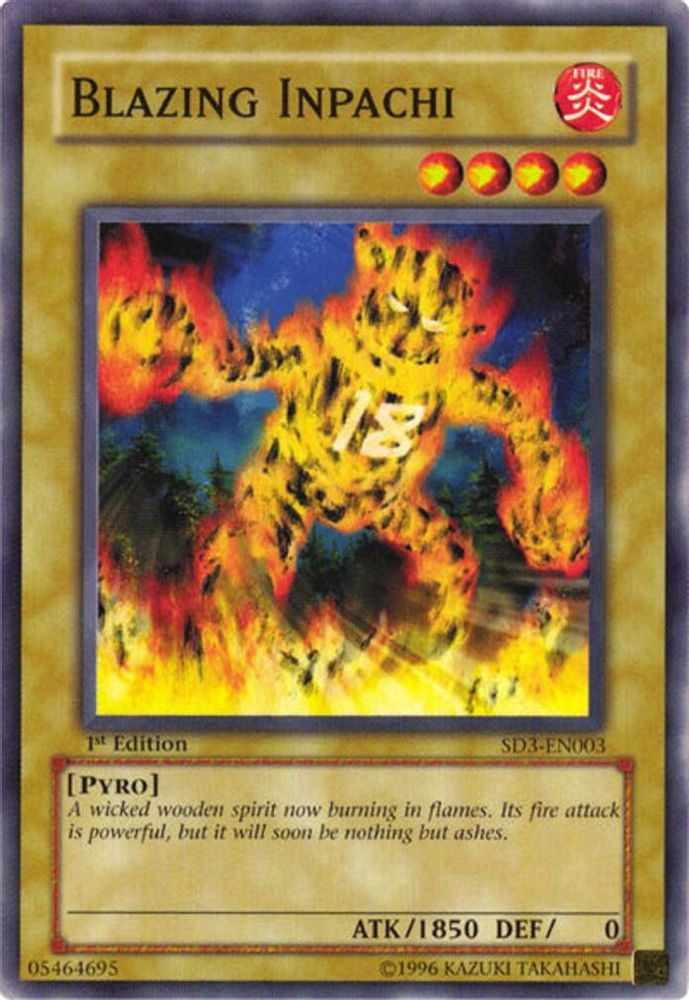 Blazing Inpachi (SD3-EN003) - Common