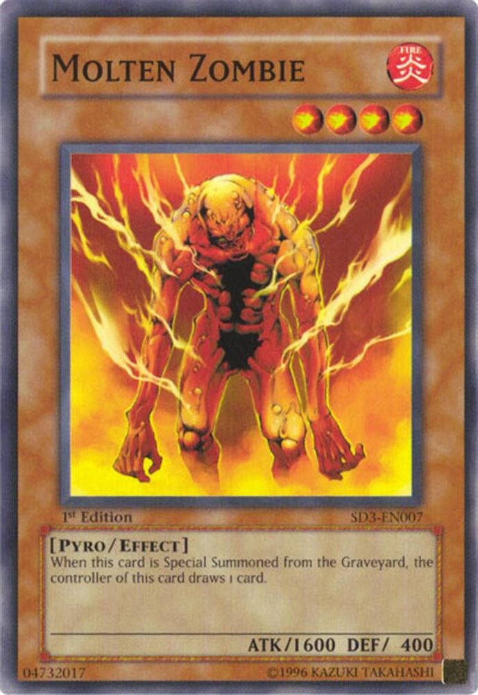 Molten Zombie (SD3-EN007) - Common