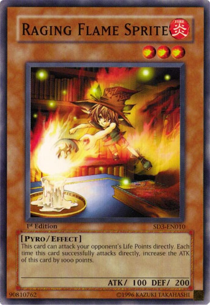 Raging Flame Sprite (SD3-EN010) - Common