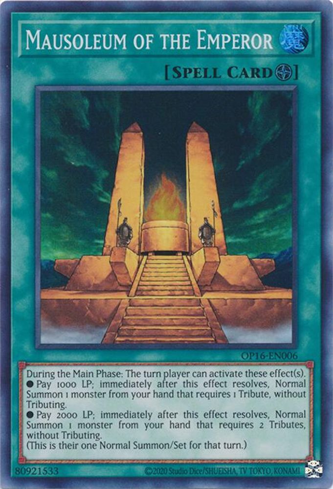 Mausoleum of the Emperor (OP16-EN006) - Super Rare
