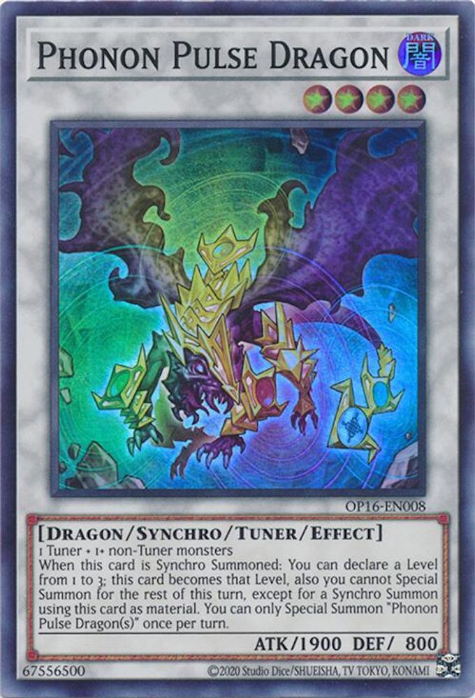 Phonon Pulse Dragon (OP16-EN008) - Super Rare