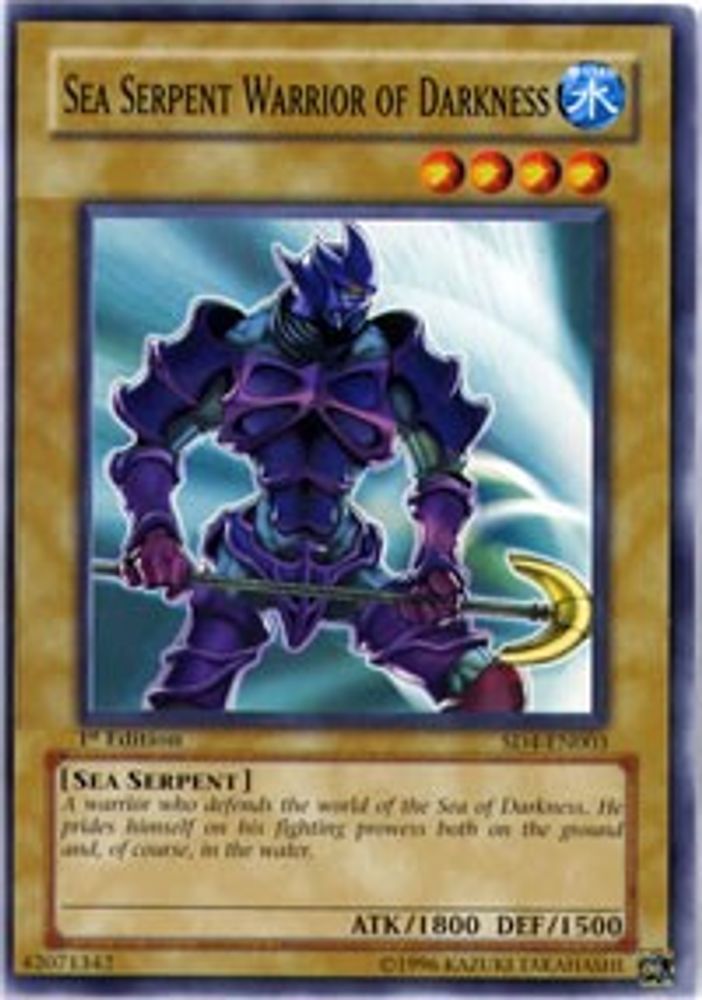 Sea Serpent Warrior of Darkness (SD4-EN003) - Common