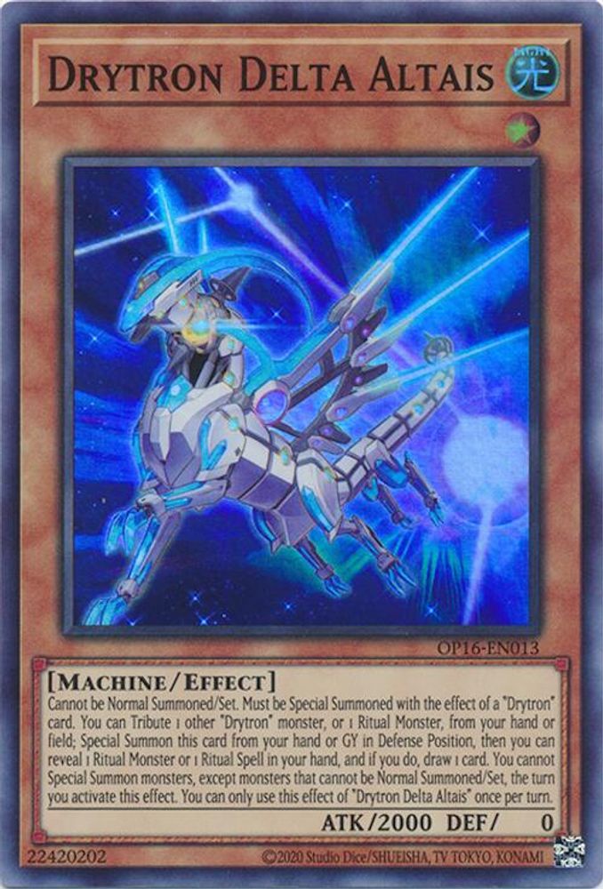 Drytron Delta Altais (OP16-EN013) - Super Rare