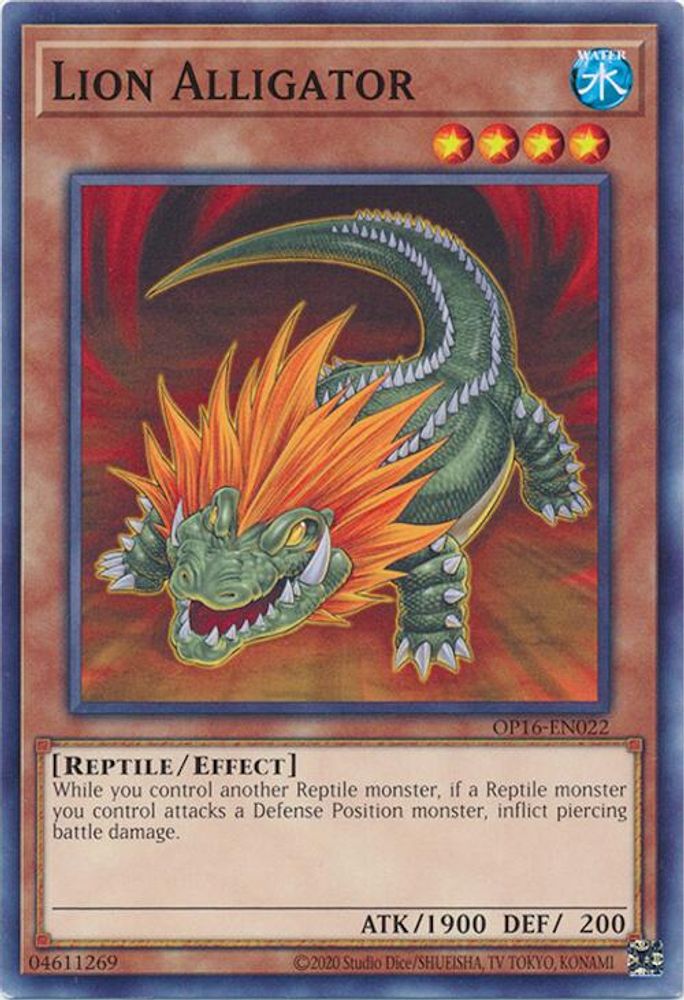 Lion Alligator (OP16-EN022) - Common