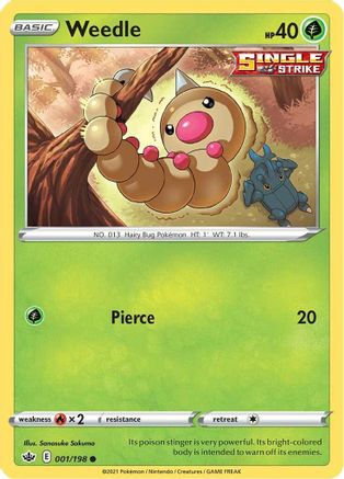 Weedle 001  - Common