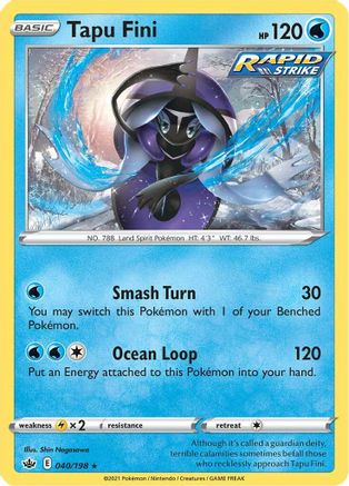 Tapu Fini 040  - Holofoil - Holo Rare