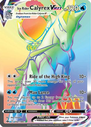 Ice Rider Calyrex VMAX (Secret)/198  - Holofoil - Secret Rare