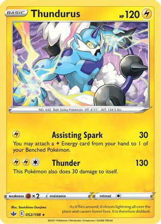 Thundurus 052  - Holofoil - Holo Rare
