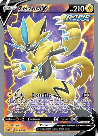 Zeraora V (Full Art) 165  - Holofoil - Ultra Rare