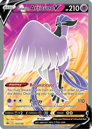 Galarian Articuno V (169/198) [Épée et bouclier : Chilling Reign] 